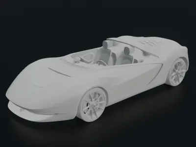 Ferrari Pininfarina Sergio 2013 Without Textures 3D model