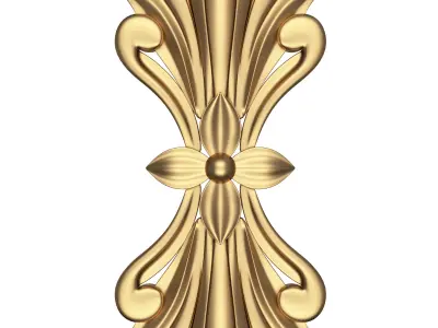 Corbel Carved 06 Low-poly 3D model