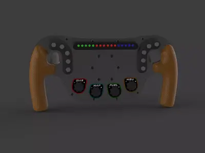 F1 steering wheel  3D print model