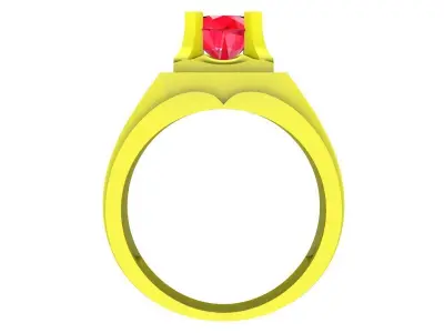 6133 luxury korean diamond men ring 3D print model