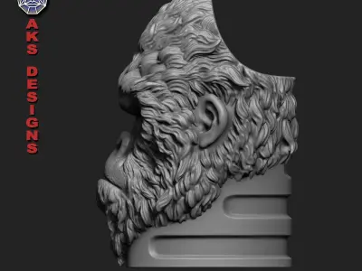 Gorilla 1 Penstand cum flowerpot 3D print model