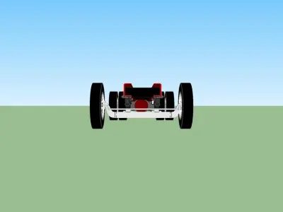 truck chassis 3D model