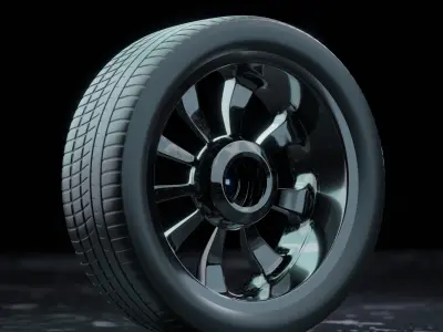 RIM AND TIRE premium Finished 3D model