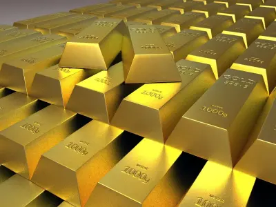 gold bar prices money bank luxury bullion square glazed ingo 3D model