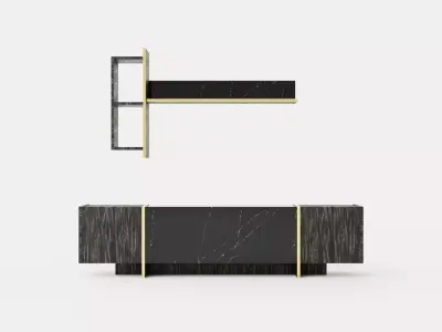 Riello TV Furniture 180 Cm Low-poly 3D model