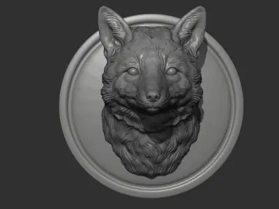 Fox head 3D print model buy