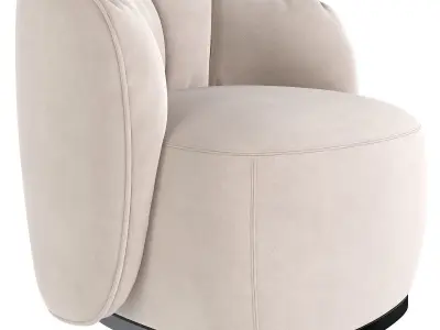 Sipario Lounge Chair 3d model Low-poly 3D model