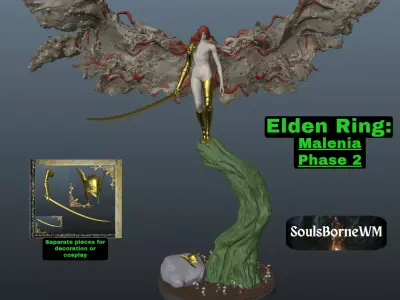 Elden Ring Malenia Phase 2 3D print model