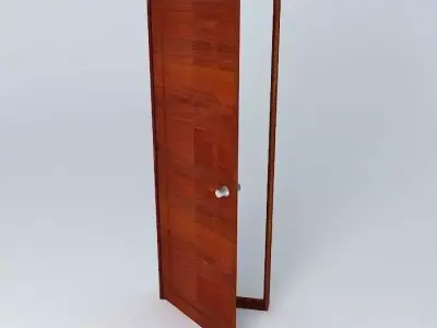 wooden doors  Free 3D model