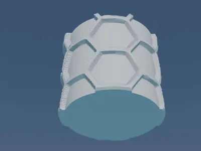 Vases hexagons 3D print model
