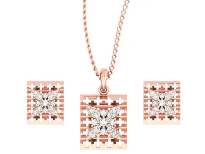 Pendant Earrings combo - 303 3D print model