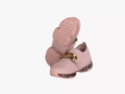 Lucky Step Vegan Ladies Breathable Sneaker Low-poly 3D model