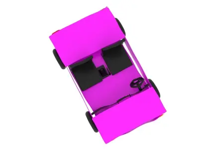 Car From Plasticine 3D model