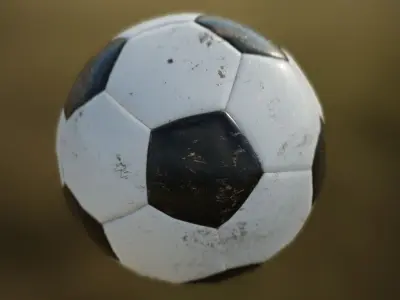 Soccer Ball PBR Game Ready Low-poly 3D model