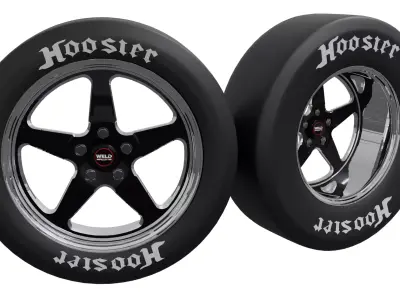 Welds Ventura Drag S115 Low-poly 3D model