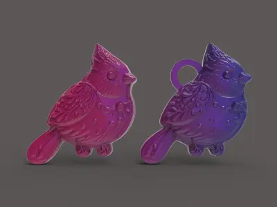 bird cookie decor 3D print model