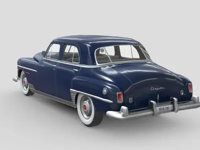 Chrysler New Yorker 1950 Low-poly 3D model
