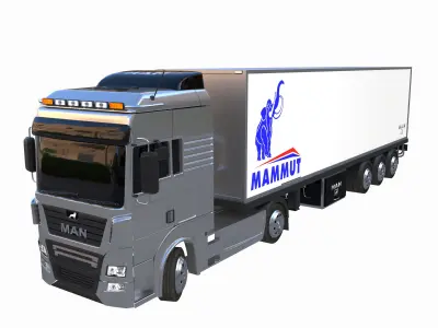 man truck 3D model
