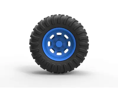 Offroad wheel 36 3D print model