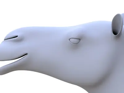 Camel  3D model Low-poly 3D model