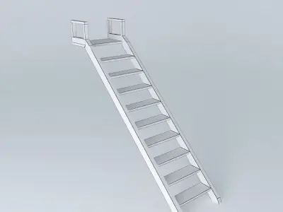 Beach Wall Ladder 3D model