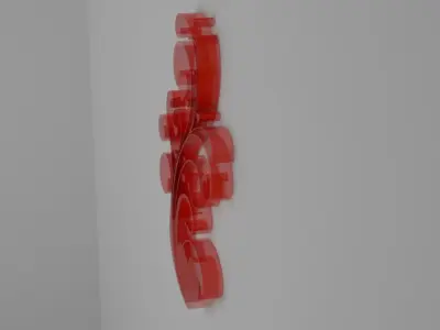 Decorative hearts 3D model