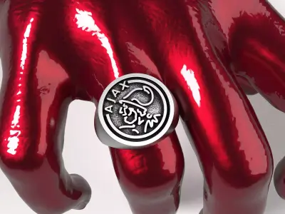Amsterdam Ajax FC Legend Football Fans Rings Soccer Jewelry 3D print model