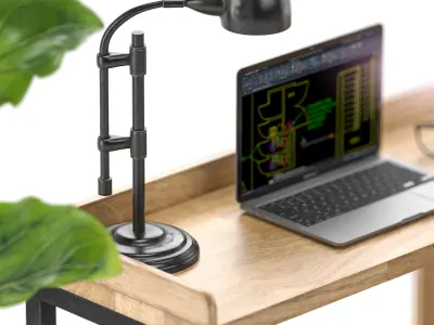 Apple Home Office Workspace Set 3D model