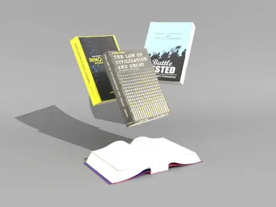 Book Pack Free low-poly 3D model
