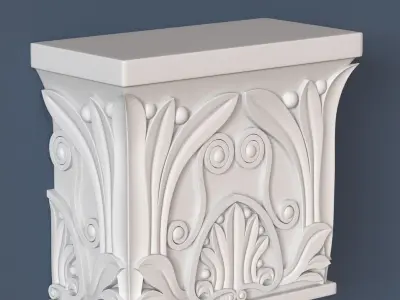 Pilaster Capital 3D model 3