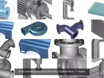 KIDS ENGINEERING EDUCATIONAL DESIGN PACK 3D Model Collection