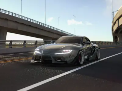 Formula Drift Toyota Supra  Wide Body Toyota Supra 3D model