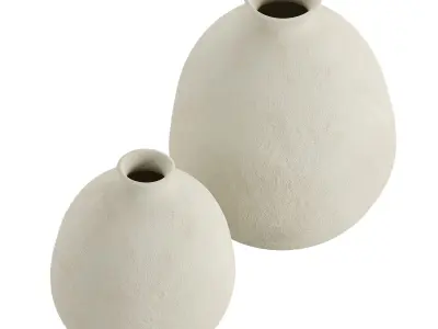 Ceramic Vase Rough Effect 3D model