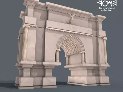 Roman Island Portal 3D model