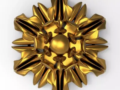decorative rosette 3D model shop