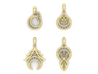 Magical Crescents 3D print model