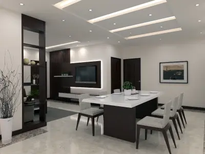 VILLA INTERIOR 3D MODEL 3D model