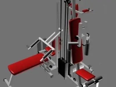 Bodybuilding gym equipment Free 3D model