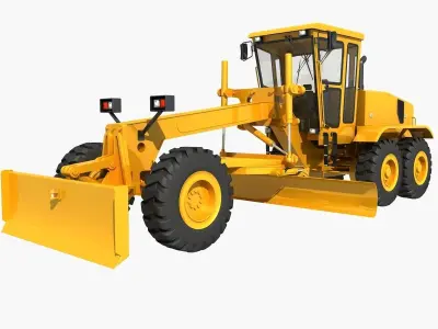 Motor Grader 3D model