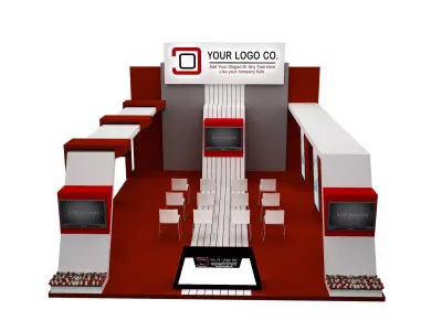 Booth Exhibition Stand a537b 3D model