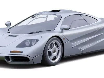 McLaren F1 3D model by blndr3d