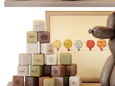 Decor for childrens room 04 3D model