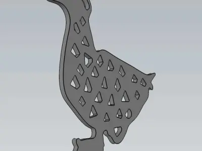 Wonderful Artificial Duck Home and Garden Outdoor Lawn Decor 3D model shop