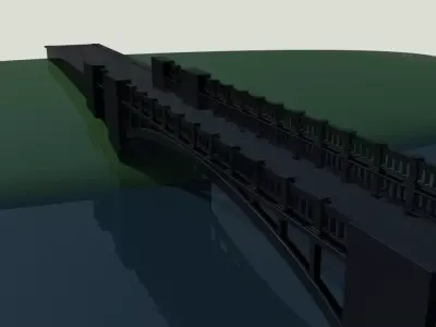 Road bridge  3D model