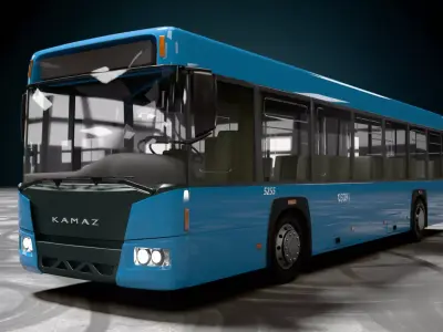 City Bus Kamaza 3D model