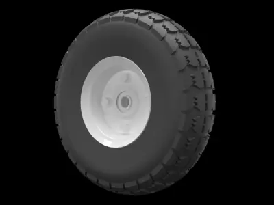 Wheel tire 3D model