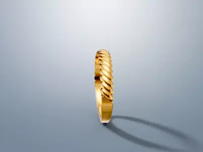 Twist Design Ring 3D print model