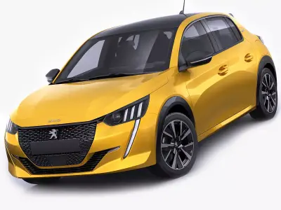 Peugeot 208 2020 3D model