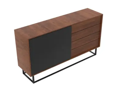 Virka High Sideboard 3D model