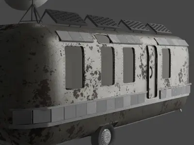 Old Caravan 3D model